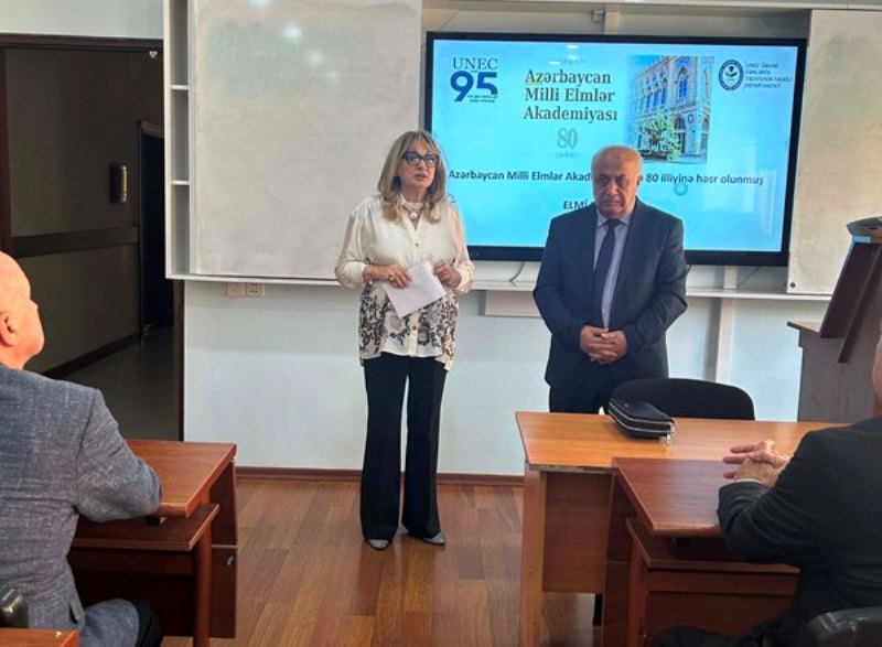 UNEC-də AMEA-nın 80 illiyinə həsr olunmuş elmi seminar keçirilib