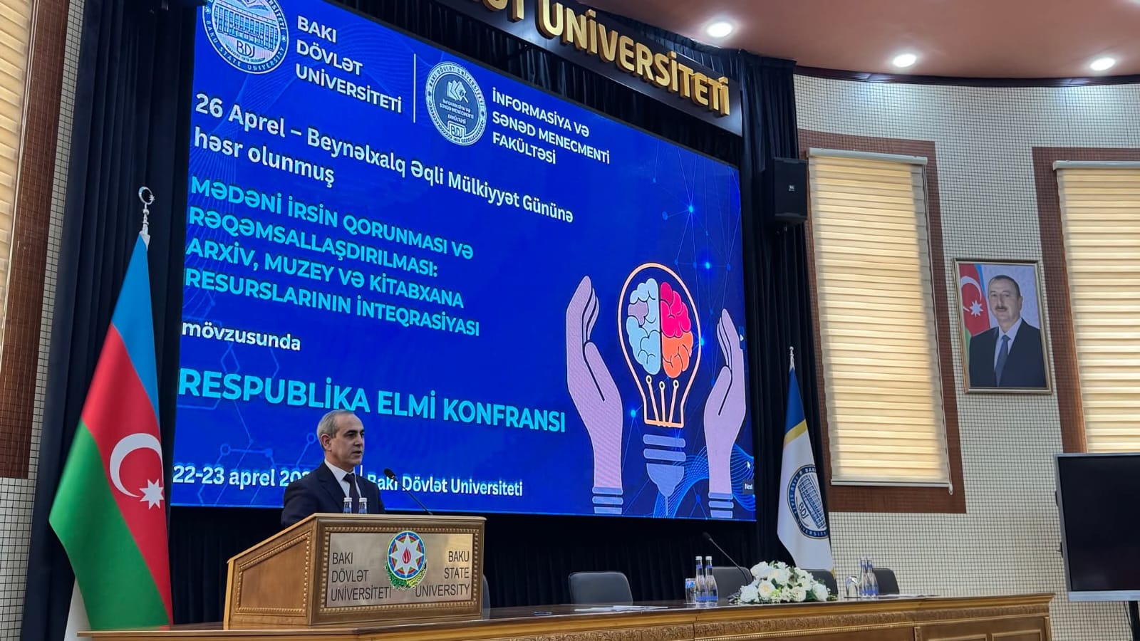 MEK-in direktoru 26 aprel - Beynəlxalq Əqli Mülkiyyət Gününə həsr olunmuş konfransda çıxış edib