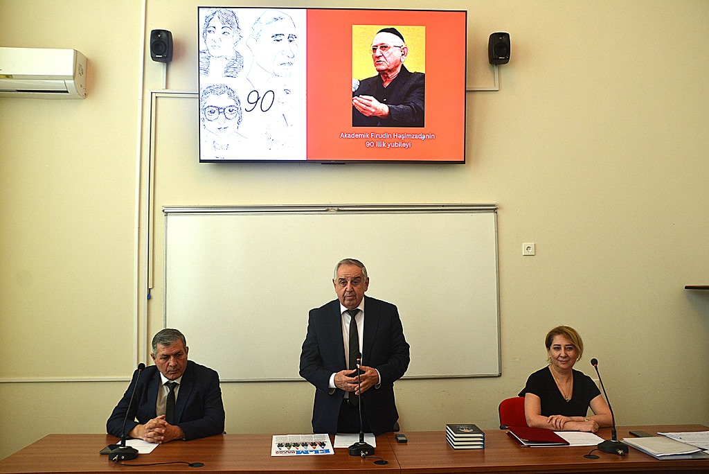 Fizika İnstitutunda akademik Firudin Həşimzadənin 90 illik yubileyinə həsr olunmuş elmi sessiya keçirilib
