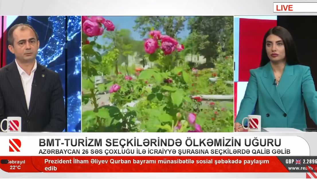 Coğrafiyaçı alim turizm mövzusunda Real TV-yə müsahibə verib