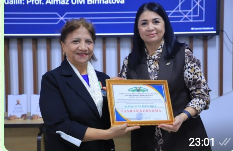Azərbaycanlı alimin Əlişir Nəvaiyə həsr olunan monoqrafiyası Özbəkistanda təqdim edilib