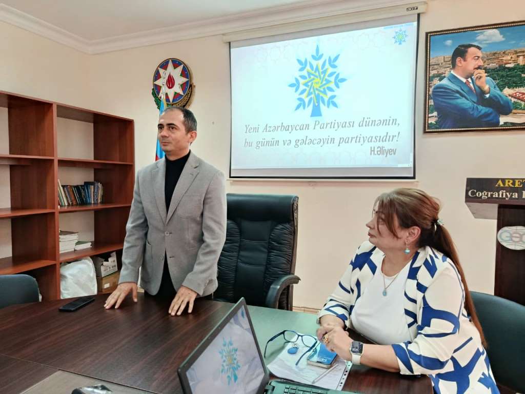 Coğrafiya İnstitutunda Suverenlik günü və YAP-ın ilk ərazi təşkilatının iclası keçirilib