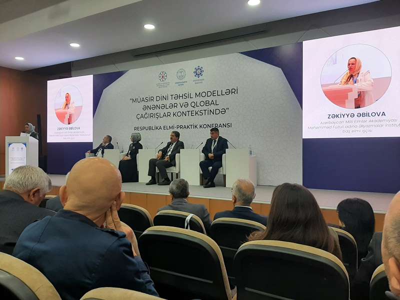 Əlyazmalar İnstitutunun alimi respublika konfransında məruzə edib