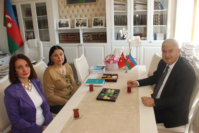 Türkiyəli professor Şərqşünaslıq İnstitutunda görüşlər keçirib