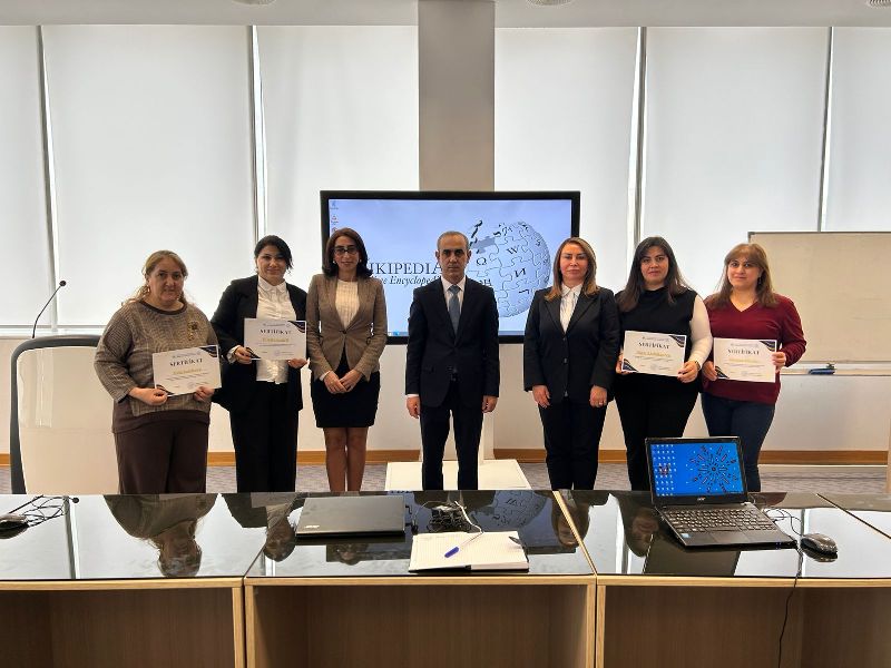 Folklor İnstitutunun əməkdaşları “Vikipediya” təlimlərini uğurla başa vurublar