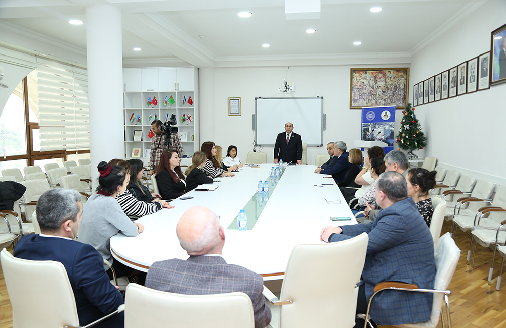 AMEA Azad Həmkarlar İttifaqının ilin yekunlarına həsr olunmuş hesabat toplantısı keçirilib