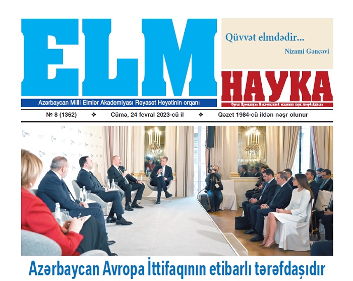 “Elm” qəzetinin növbəti sayı nəşr olunub