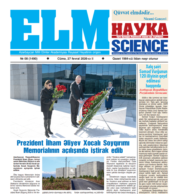 “Elm” qəzetinin növbəti nömrəsi işıq üzü görüb