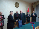 Делегация, руководимая президентом НАНА, находилась с визитом в Минске