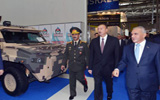На выставке “ADEX 2014” Президент Азербайджанской Республики Ильхам Алиев ознакомился с павильоном Национального музея истории Азербайджана