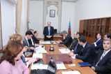 Состоялось широкое совещание, посвященное мероприятиям по организации и проведению I Съезда азербайджанских ученых