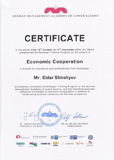 AMEA Elmi İnnovasiyalar Mərkəzinin əməkdaşı Almaniya Menecment Akademiyasının sertifikatına layiq görülüb