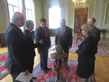 Chief of Egyptian Cultural Center visited Institute of Manuscripts