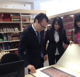 Afghan Ambassador to Azerbaijan Mohammad Tagi Khalili visited Central Scientific Library of ANAS