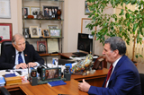 Sankt-Peterburqda  Nobel mükafatı laureatı, AMEA-nın fəxri üzvü, akademik Jores Alfyorovla görüş keçirilib