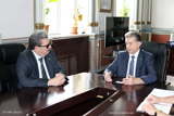 Президент НАНА принял временного поверенного в делах дипломатического представительства Алжира в Азербайджане
