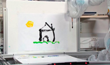 A robot made this painting via a series of eye gestures
