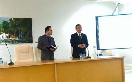 Palestinian Ambassador to our country delivered a lecture at ANAS Central Scientific Library