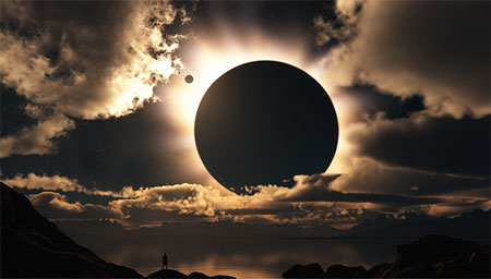 Penumbral lunar eclipse on March 23