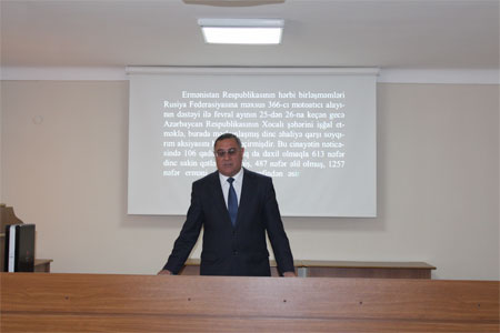 В Нахчыванском отделении состоялось мероприятие, посвященное Дню геноцида азербайджанцев