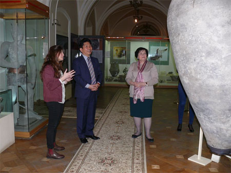 Korean Ambassador to Azerbaijan visited ANAS National Museum of Azerbaijan History
