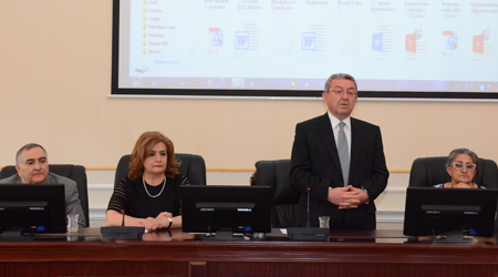 В НАНА состоялась встреча со студентами Азербайджанского университета языков