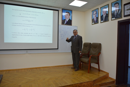 Professor of Turkey Firat University delivered a paper at the Institute of Mathematics and Mechanics