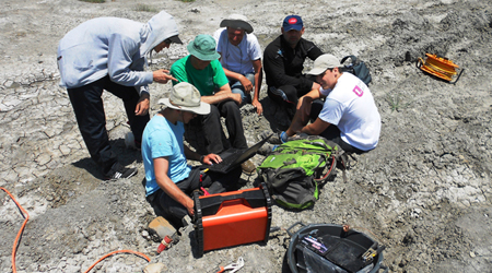 Scientists of Azerbaijan and France explore Gobustan mud volcano