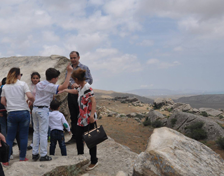 Organized students’ excursion to the Gobustan State Historical-Artistic Reserve and museum of open-air rock paintings