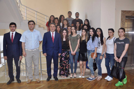 The students of Western University are at practice in Azerbaijan National Academy of Sciences