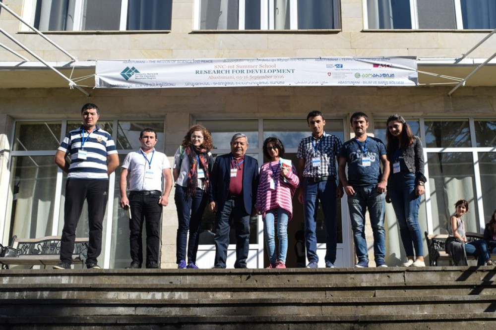 A group of young employees of the Institute of Geography of ANAS attended in Summer School in Georgia