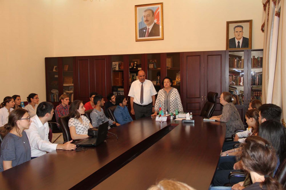 Students of Baku branch of Moscow State University visited ANAS