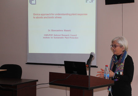 Italian scientist delivered a lecture at the Institute of Molecular Biology and Biotechnologies