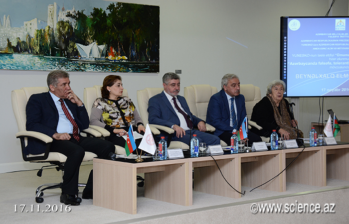 International scientific conference on "Philosophy, tolerance and multiculturalism in Azerbaijan" held