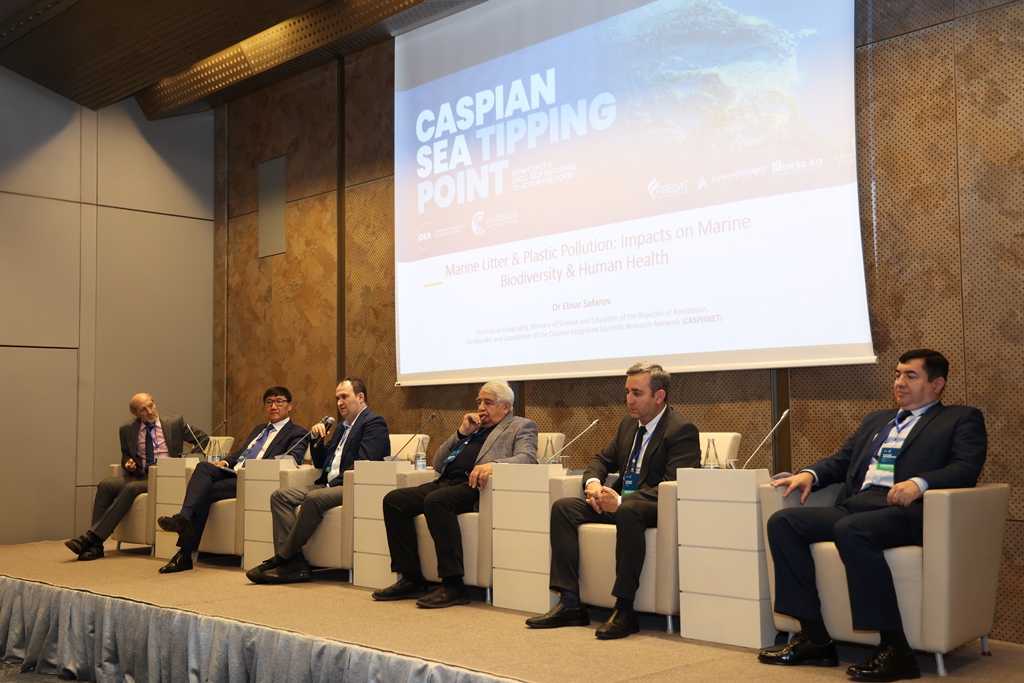 Coğrafiya İnstitutunun alimləri Xəzərə dair beynəlxalq konfransda çıxış ediblər