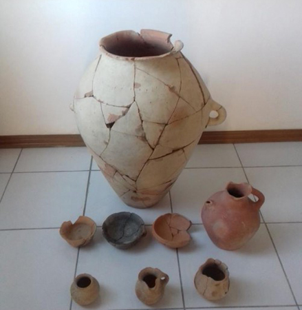 Yevlax rayonunda antik dövrə aid arxeoloji materiallar aşkarlanıb