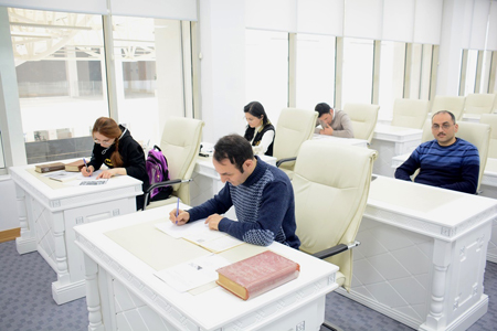 Admission doctoral exams in German and French languages is held in ANAS