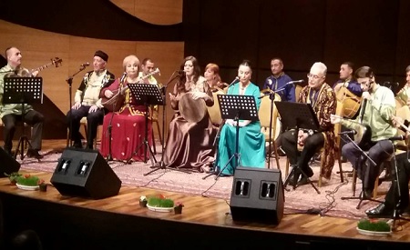 Folklor İnstitutunun “İrs” ansamblı Beynəlxalq Muğam Mərkəzində konsert proqramı ilə çıxış edib