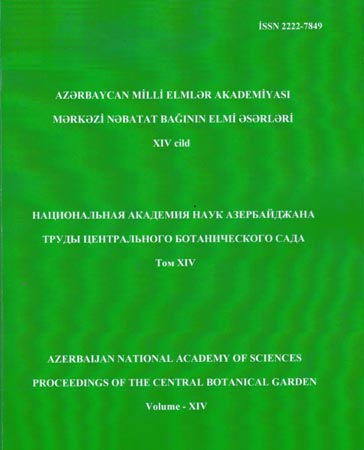 Next cover of scientific works of ANAS Central Botanical Garden published
