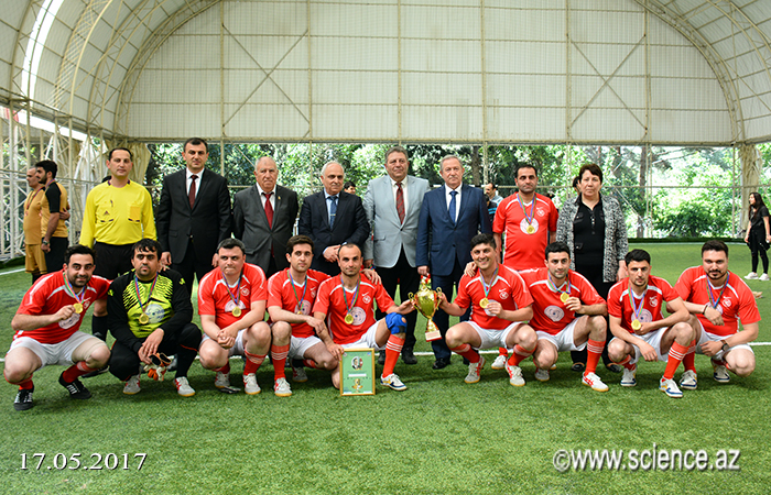 Awarded the winners of 4th football championship of the young scientist and specialists