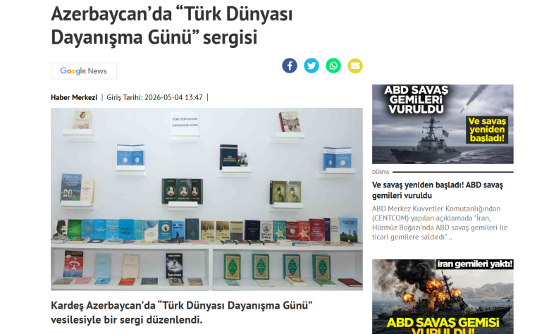 MEK-in təşkil etdiyi sərgi Türkiyə mətbuatında