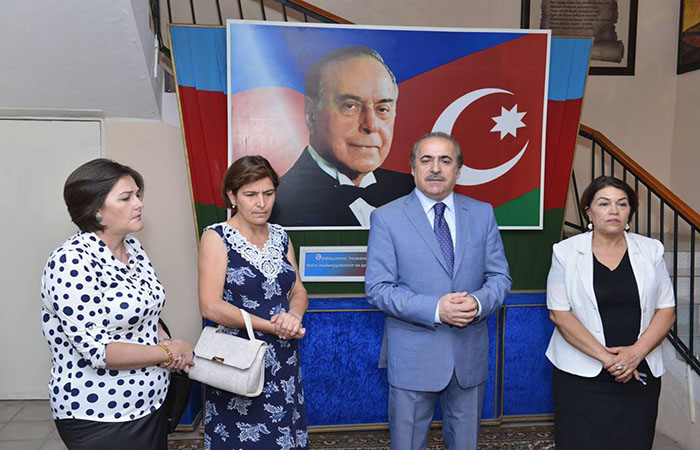 Academician Rafael Huseynov met with teachers of literature in Kurdamir