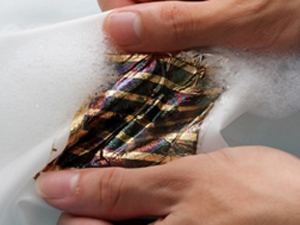 Flexible solar cells for clothing