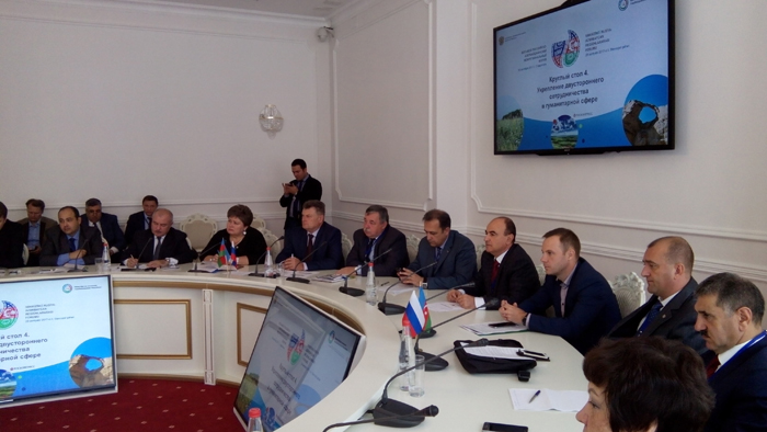 Corresponding member of ANAS Aminaga Sadigov participated in Russian-Azerbaijani Interregional Forum in Stavropol