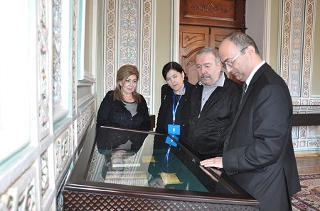 Russian scientists visited the Institute of Manuscripts