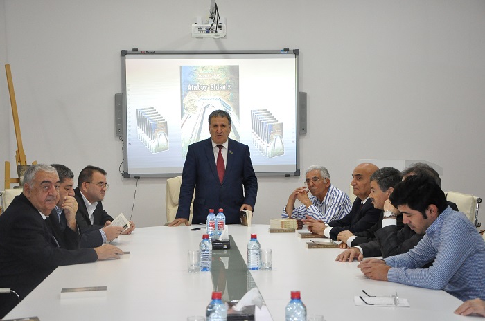 Discussion of the historical novel "Atabey Eldaniz" by Yunus Oguz at ANAS
