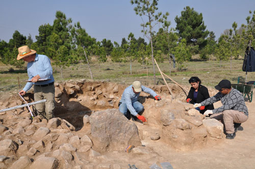 Found 3300 years old kurgan  in Ganja