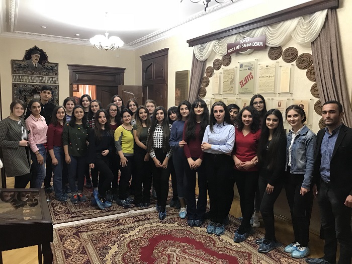 An open lesson for SABAH students has been held at Hussein Javid's House Museum
