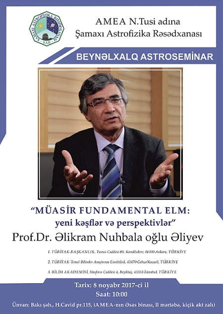 An international astrophysical seminar to be held in the Baku section of Shamakhi Astrophysics Observatory