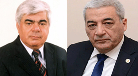 Corresponding members of ANAS Novruz Guliyev and Alishir Musayev awarded the "Progress" Medal